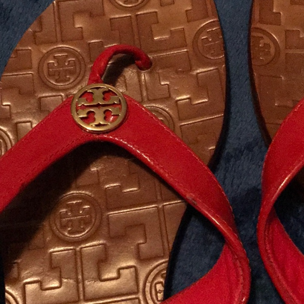 Red Tory Burch sandals